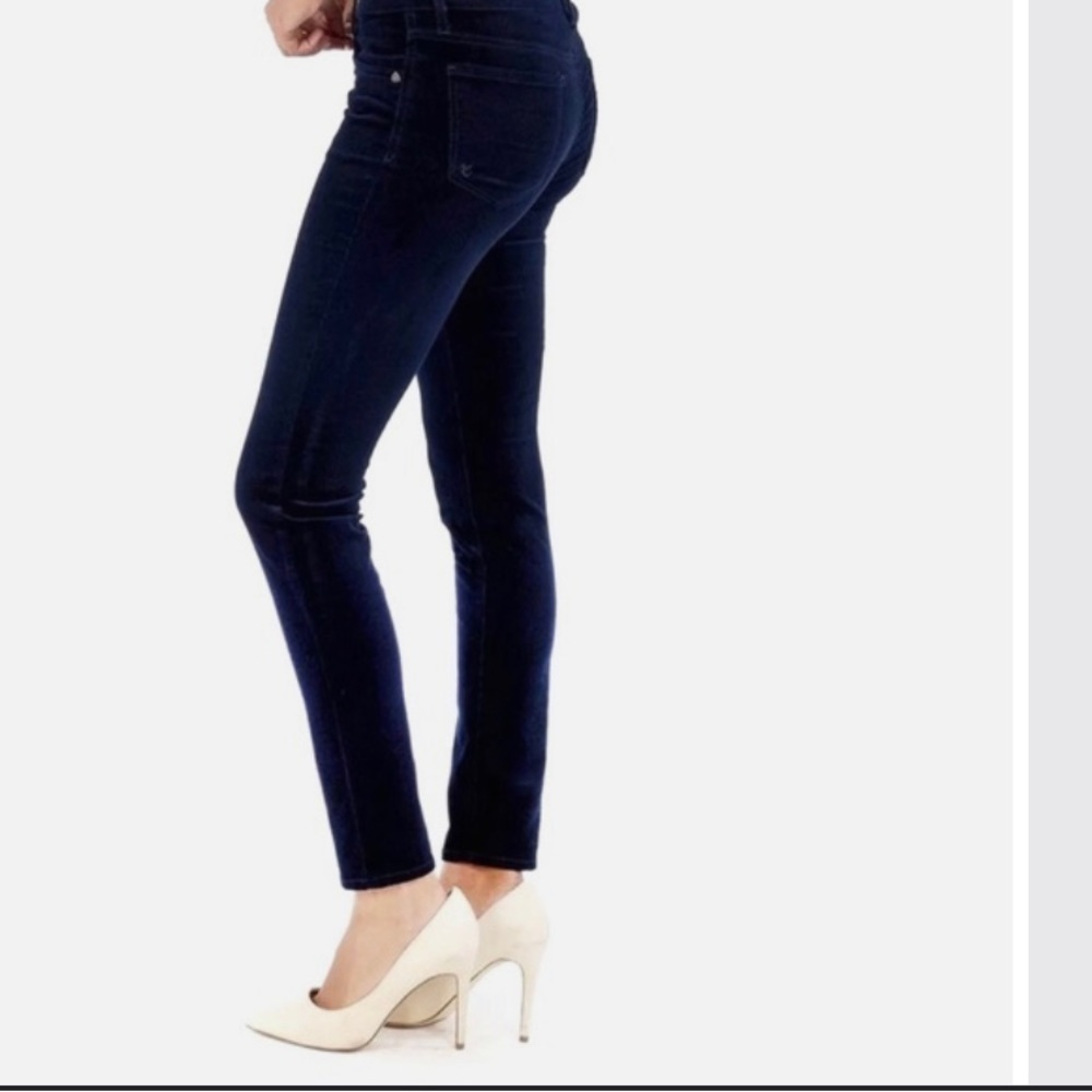 Kut From The Kloth Toothpick Skinny Corduroy Pants Size 8 Navy Blue